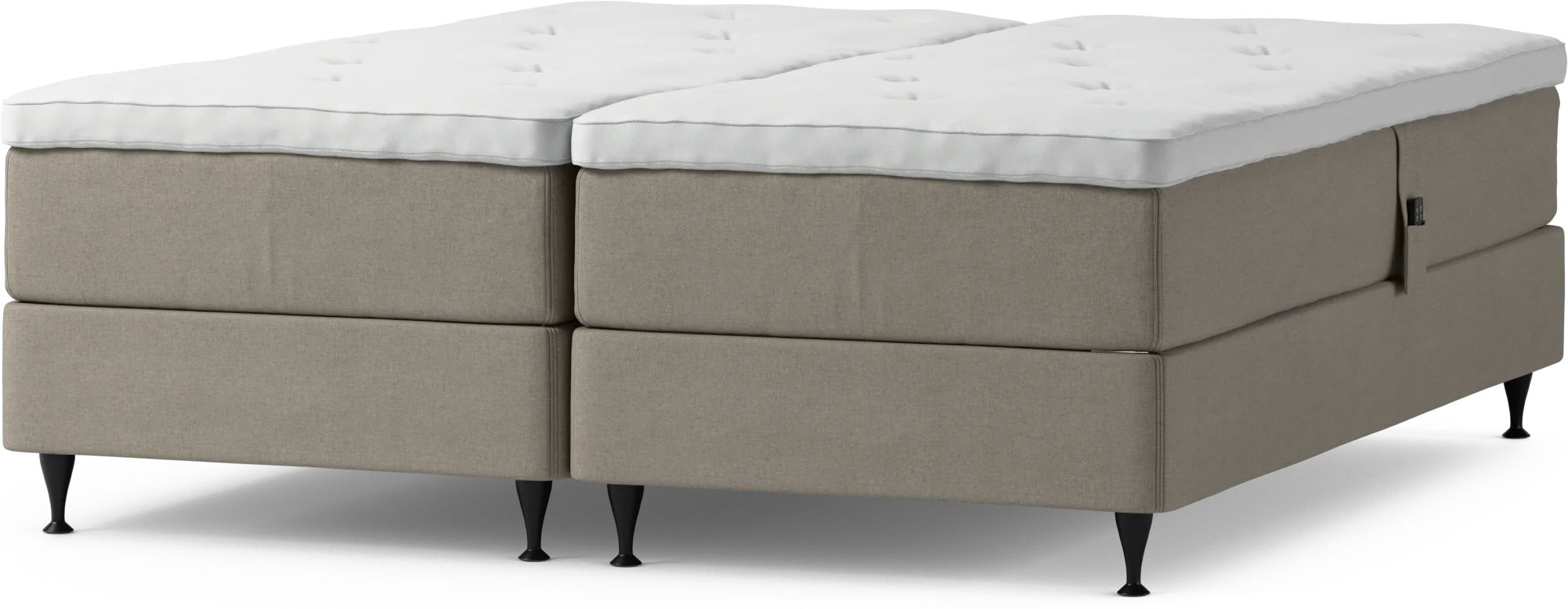 Delux Dream Ställbar säng, dubbelsäng med bäddmadrass och sängben BWn05