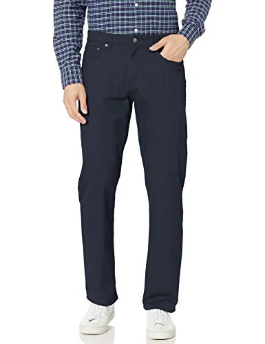 Amazon Essentials mäns avslappnad passform 5 ficka stretch twillbyxor, marinblå, 29 B x L 193548631932