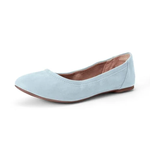 Amazon Essentials kvinnors Belice Slip On Ballet platt, ljusblå, 40 EU Bred 840809191109