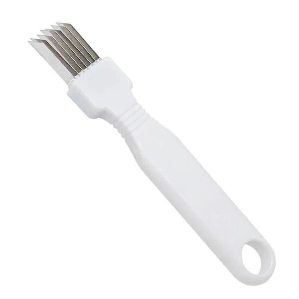 1/2/3 st Lök Skivare Skärare med Skyddsdel Rostfritt Stål Salladslök Strimlare Halkfritt Handtag 7 Blad Köksredskap för Snabb Skivning db 1pc DBS-3180229