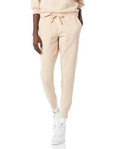 Amazon Essentials fleece joggingbyxor för kvinnor (finns i plusstorlek), beige, Small 195111699158