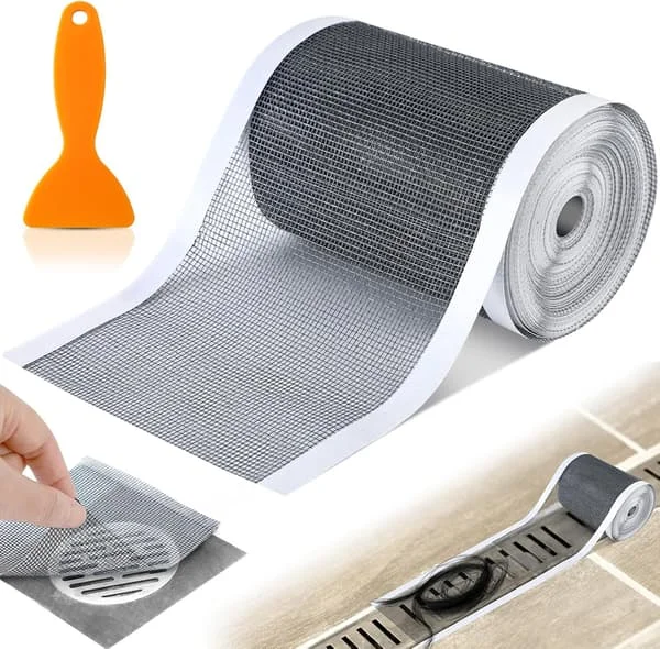 1-pack 4 tum x 33 fot linjär duschavloppshårfångare skärm engångs självhäftande klippbart nät duschavloppsskydd klistermärken för linjärt gör-det-själv-golv med FSY19-W1230 1-pack 4 tum x 33 fot linjär duschavloppshårfångare skärm engångs självhäftande klippbart nät duschavloppsskydd klistermärken för linjärt gör-det-själv-golv med FSY19-W1230