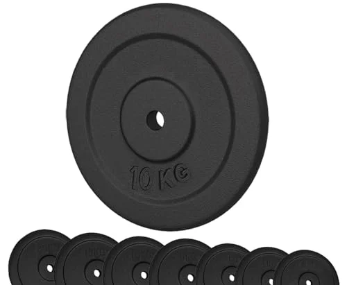 Gjutjärn G5 HT SPORT Ø Hål 25mm För Gym Och Hemmagym 0,5 Till 20 kg Hantlar Skivstång (1 * 10 kg).. 9503864255384