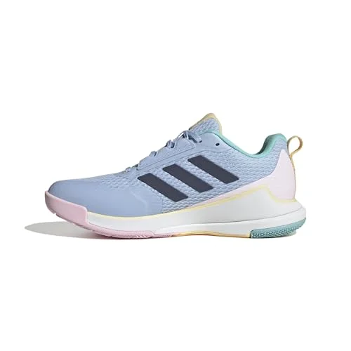 adidas Kvinnor Novaflight 2 Indoor Shoes, glow blue/shadow navy/core black, 45 1/3 EU 4067907933950