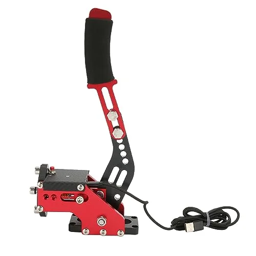 64 Bitars USB handbroms, 2 i 1 handbroms Säker och Pålitlig Sim Racing Game för Xbox ONE Series S X PC Logitech G27 G25 G29 G920 T500 (Röd) 7365643044068