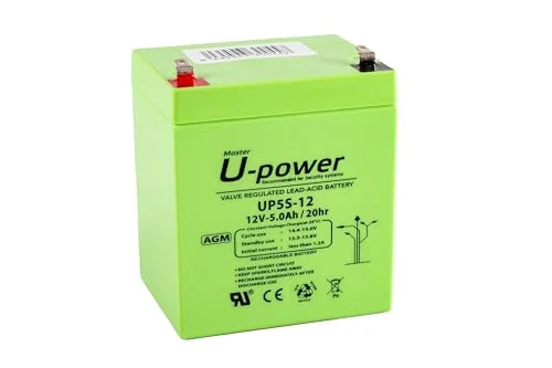 Master U power AGM UP 5Ah blybatteri 12 V 8435543300447