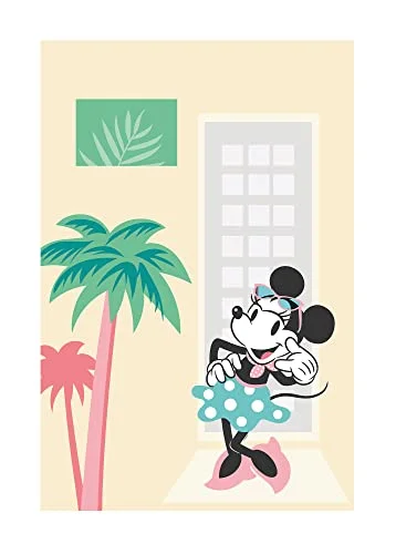 Mimmi Pigg Palms storlek: 50 x 70 cm komar, väggmålning, affisch, konsttryck (utan ram), Disney 4055065166952