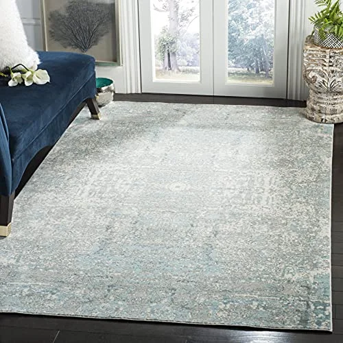 Safavieh "Abella" vintage inspirerad matta 90 X 150 cm Teal/Multi 889048132344