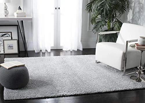 Safavieh August Shag kollektion AUG900G område matta 3' x 5' SILVER 889048723337