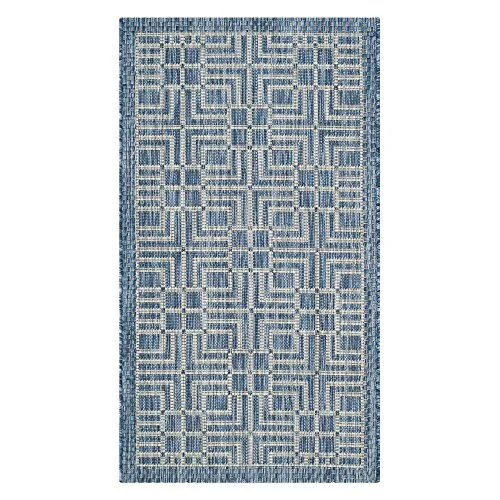 Safavieh matta 90 X 150 cm Navy/Grey 889048141049