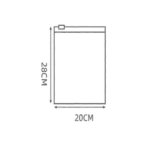 1 Piece Frosted Resealable Zip Bag, PE Material, White, Size 20*28 cm (7.9*11 inches) HY-SC-073104109 1 Piece Frosted Resealable Zip Bag, PE Material, White, Size 20*28 cm (7.9*11 inches) HY-SC-073104109