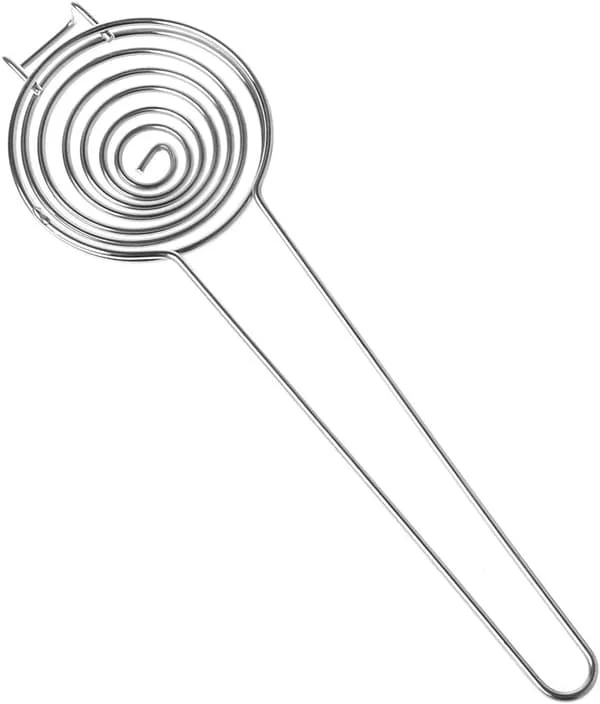 1 st äggvita- och äggulaseseparator i rostfritt stål med långt handtag FR003958SX 1 st äggvita- och äggulaseseparator i rostfritt stål med långt handtag FR003958SX