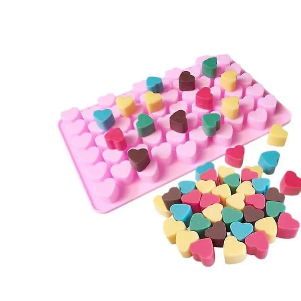 1 st Choklad/Geléform Med Hjärta - Rosa WSK-27810