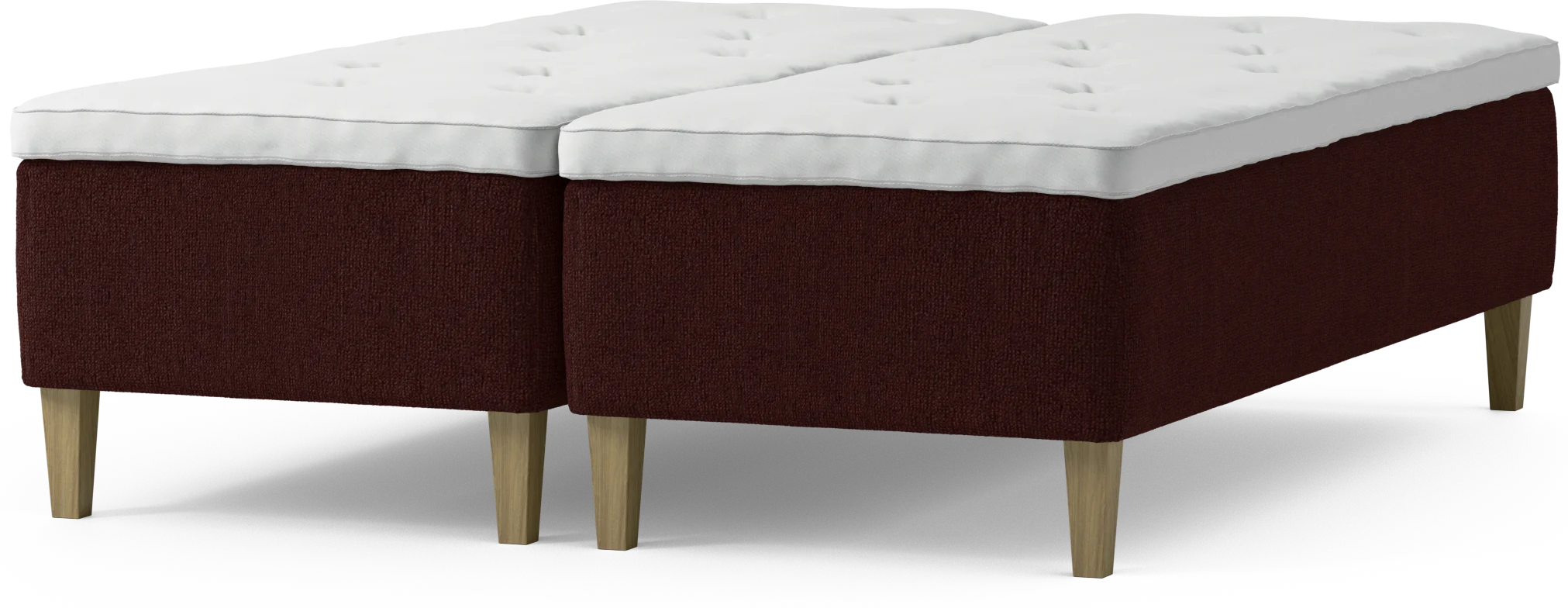 Delux Dream Ramsäng, dubbelsäng med bäddmadrass och sängben ls5sj