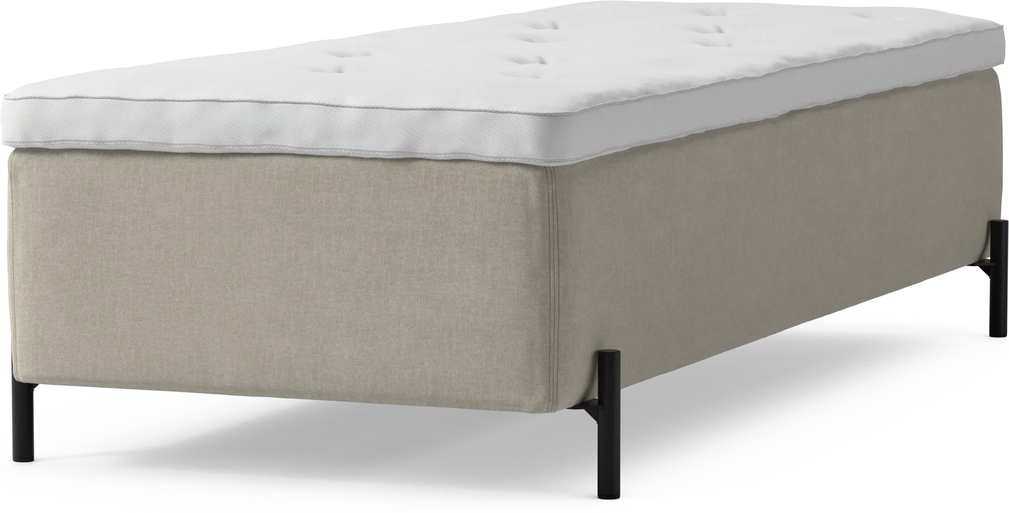Delux Dream Ramsäng, enkelsäng med bäddmadrass och sängben W55iA