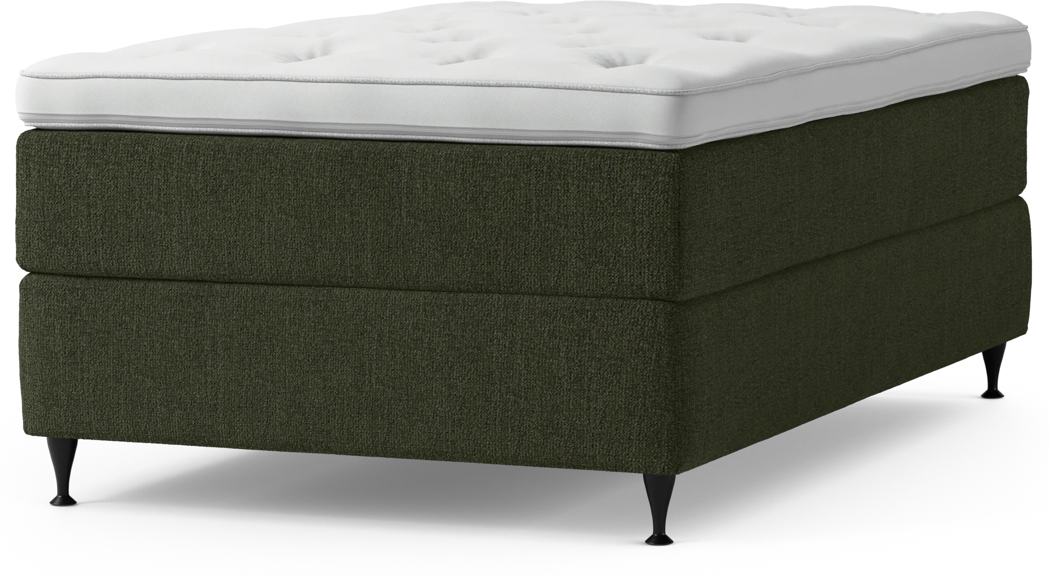 Delux Dream Kontinentalsäng, enkelsäng 120 cm med bäddmadrass och sängben RS7al