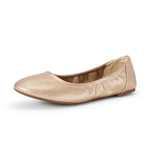 Amazon Essentials kvinnors Belice Slip On Ballet Flat, Rosa Guld, 38.5 EU 840809137787