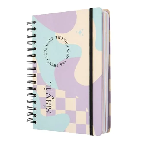 Kokonote Slay It Muse A5 2024 Day To Page Diary January December Weekly Planner With Stickers & Pocket 8435497291204
