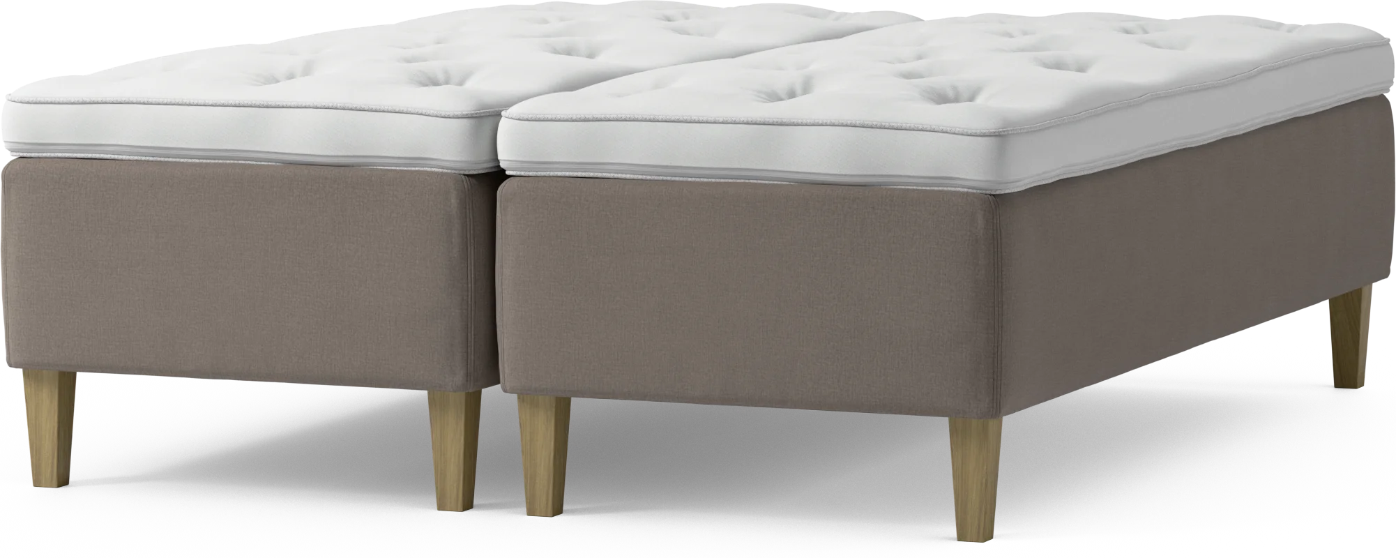 Delux Dream Ramsäng, dubbelsäng med bäddmadrass och sängben 5Vjbo