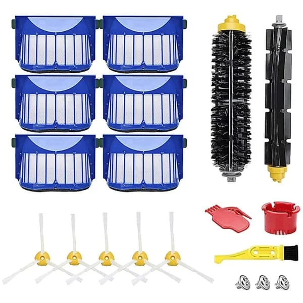 1 set för IRobot Roomba tillbehör reservdelar för dammsugare 500 600 serie: 595 600 620 630 650 660 kit 02FGMA15275YX