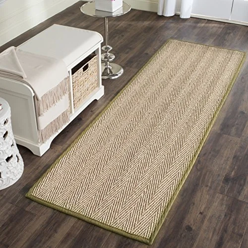 Safavieh Natura kollektion 76 X 243 cm Natural/Olive 683726394310