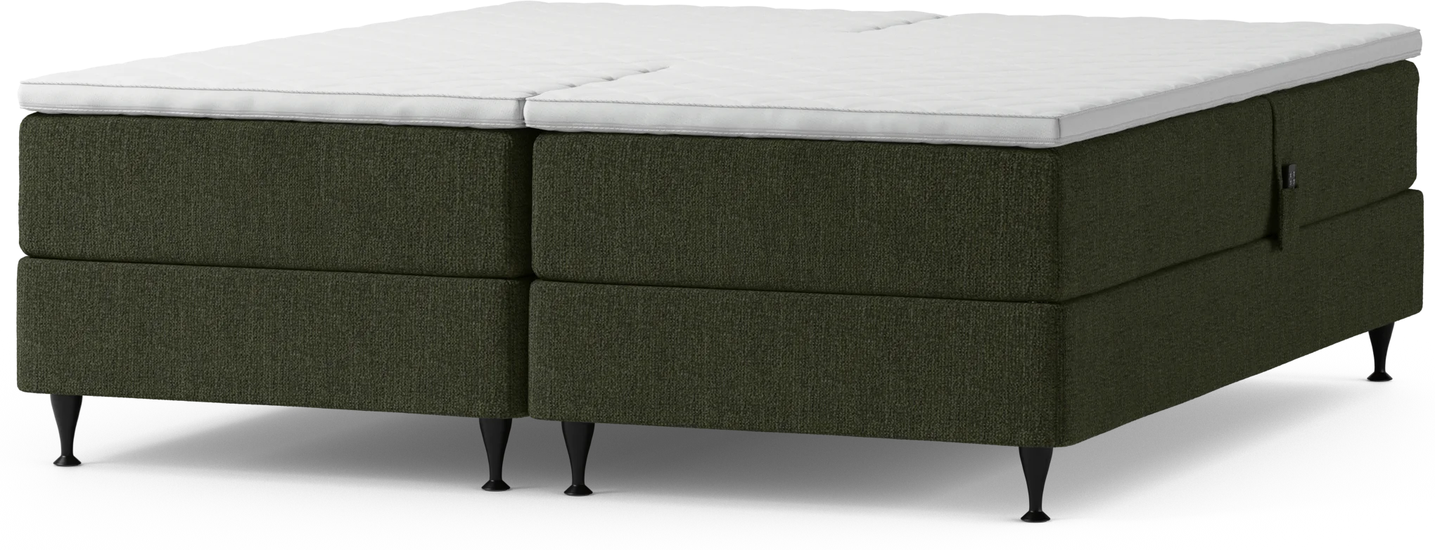 Delux Dream Ställbar säng, dubbelsäng med bäddmadrass och sängben Xnr6d