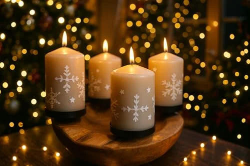 Ambientehome Teak adventskrans, rotskål, träskål, fruktskål, massiv ca 2025 cm, dekorativ skål, ljusplockar med upphöjd kant 4041466204058