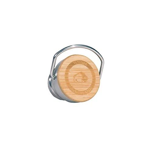 Tatonka Bamboo Lid flaskförslutning/bambulock med stor ögla som ett andra lock eller reservdel för rostfria flaskor vattenflasklock Ø 55 x 40 mm 4013236302387