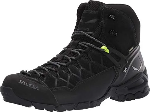 Salewa MS Alp Trainer Mid Gore TEX trekking och vandringskängor, Black/Black, 37 EU 4053866057165