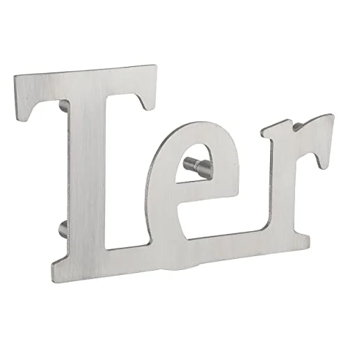 THIRARD 00067595 Ter Inox bokstav H.76 mm självhäftande väggskylt med skylt tillbehör/utrustning versionsutrustning 3150260675955