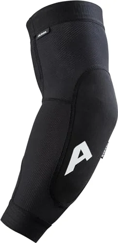 ALPINA Flow PAD Elbow lätt, stabil och tvättbar armbågsskydd inkl. skydd för din cykel som förpackning, svart, M/L 4003692323576