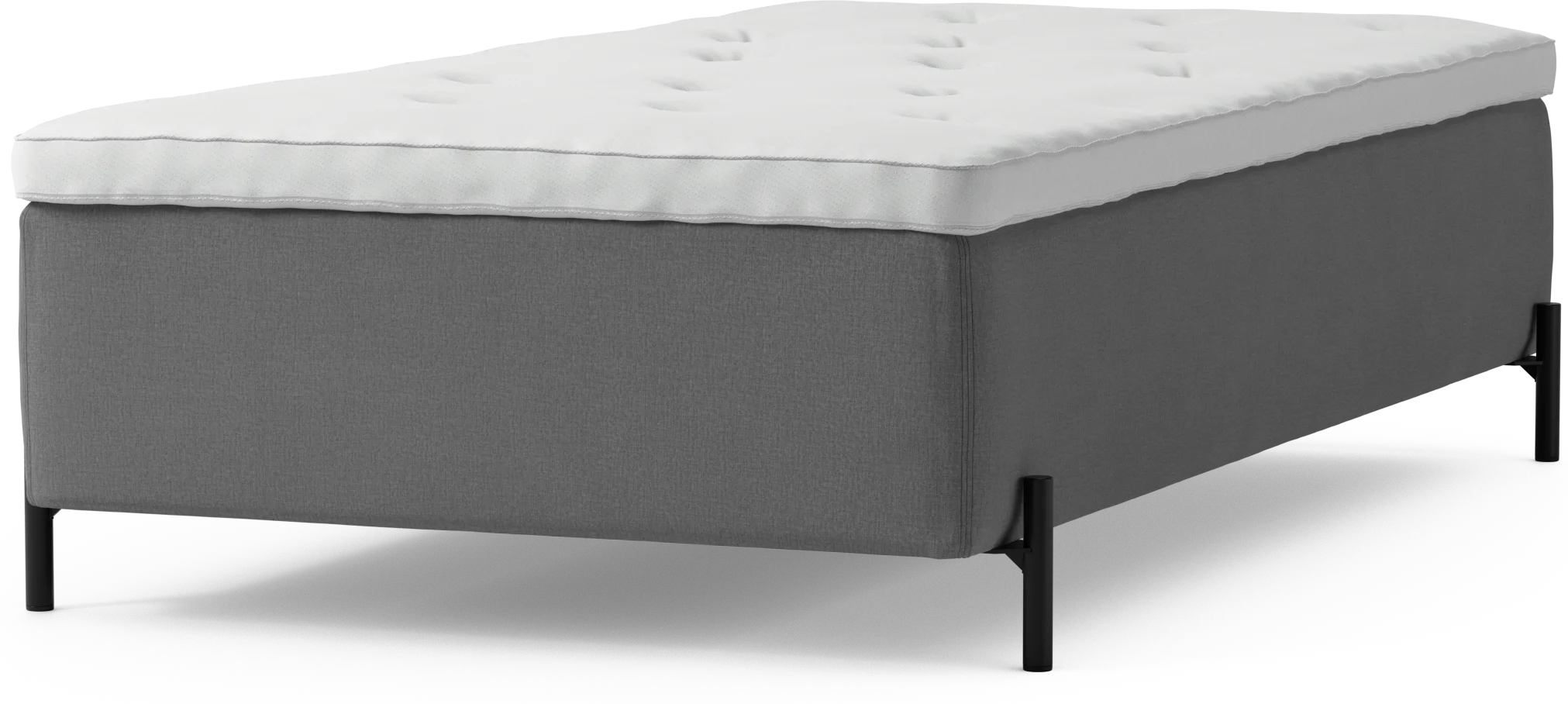 Delux Dream Ramsäng, enkelsäng med bäddmadrass och sängben 8W65t