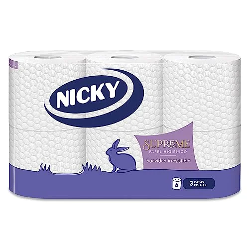 Nicky Supreme toalettpapper 6 rullar 3 lager 8004260281003