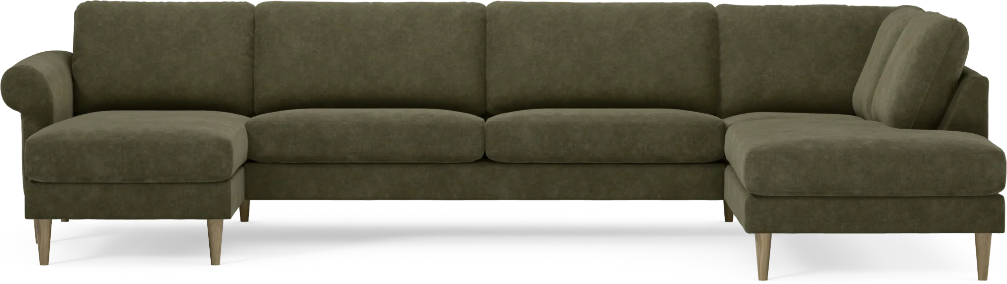 Bridge 3-sits soffa med schäslong vänster och divan höger dETu3