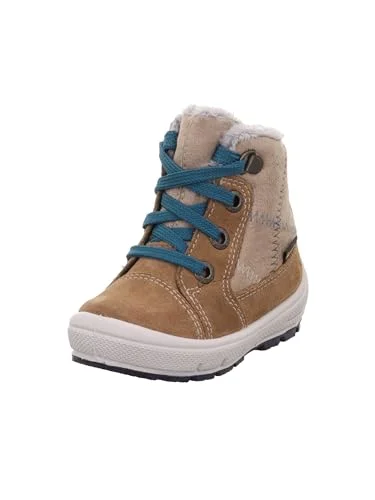 Superfit Groovy Snow Boot för pojkar, Brun beige 3010, 5.5 UK Child Narrow 9010159593231