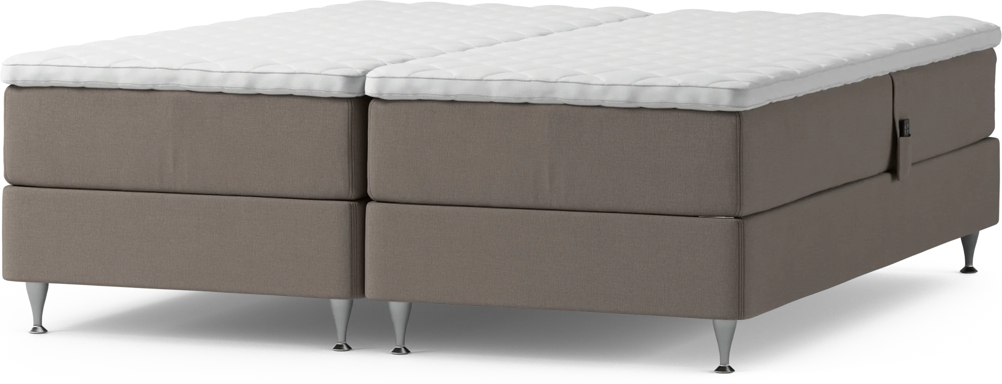 Delux Dream Ställbar säng, dubbelsäng med bäddmadrass och sängben hOK6s