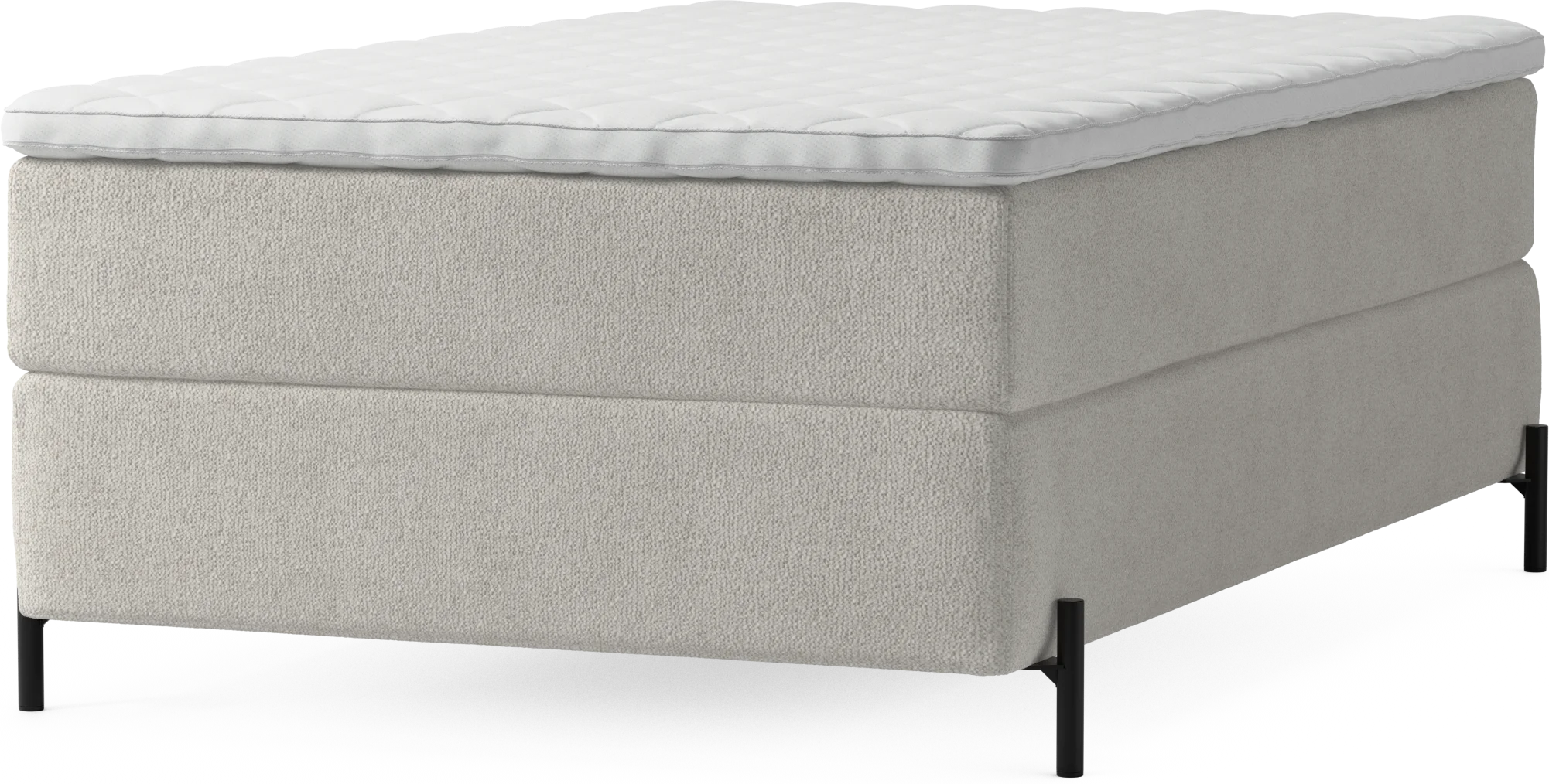 Delux Dream Kontinentalsäng, enkelsäng 120 cm med bäddmadrass och sängben Sf5EJ