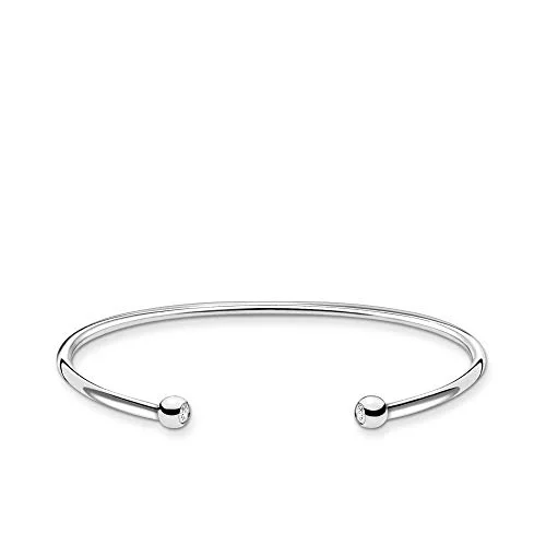 Thomas Sabo Bracelet Boules avec Pierre Argent Sterling 925 AR103 051 14 L17.5 4051245491005