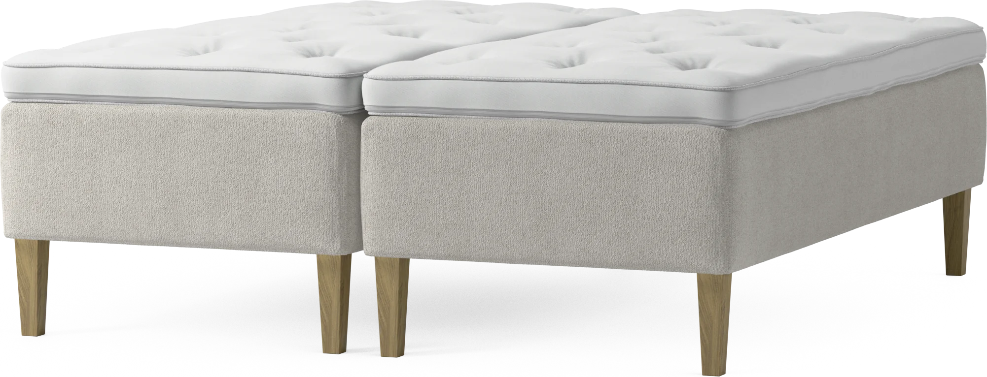 Delux Dream Ramsäng, dubbelsäng med bäddmadrass och sängben JkXwj