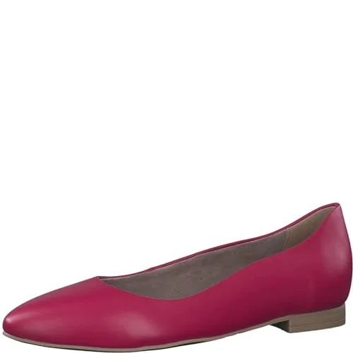 Tamaris dam 122119 42 ballerinaskor, fuxia läder, 37 EU, EU 4064195356669