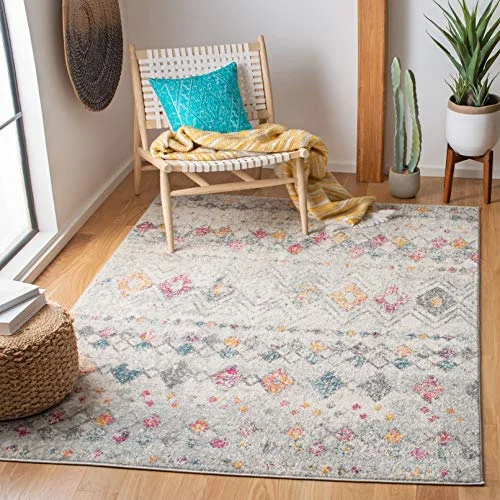 Safavieh Milani matta, vävd polypropylenmatta i 90 X 150 cm Grey/Gold 889048933224