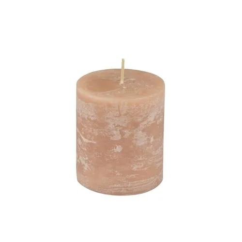 Homéa, Pelarljus D6,8 x H7,5 cm rustik färg taupe 3574380621355