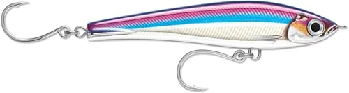 Rapala X Rap Magnum Stick fiskedrag plastkonstruktion flytande havsfiske drag variabelt simdjup storlek 17 cm/88 g tillverkad i Estland lila högspänning 22677327693
