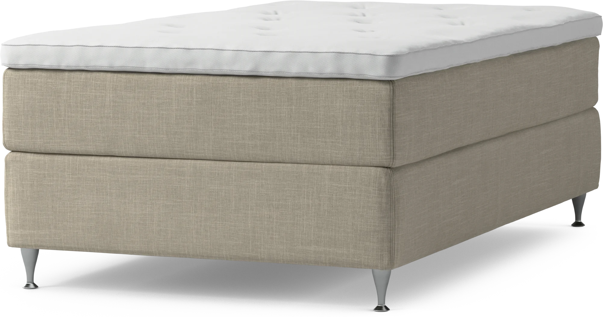 Delux Dream Kontinentalsäng, enkelsäng 120 cm med bäddmadrass och sängben ceJ2v