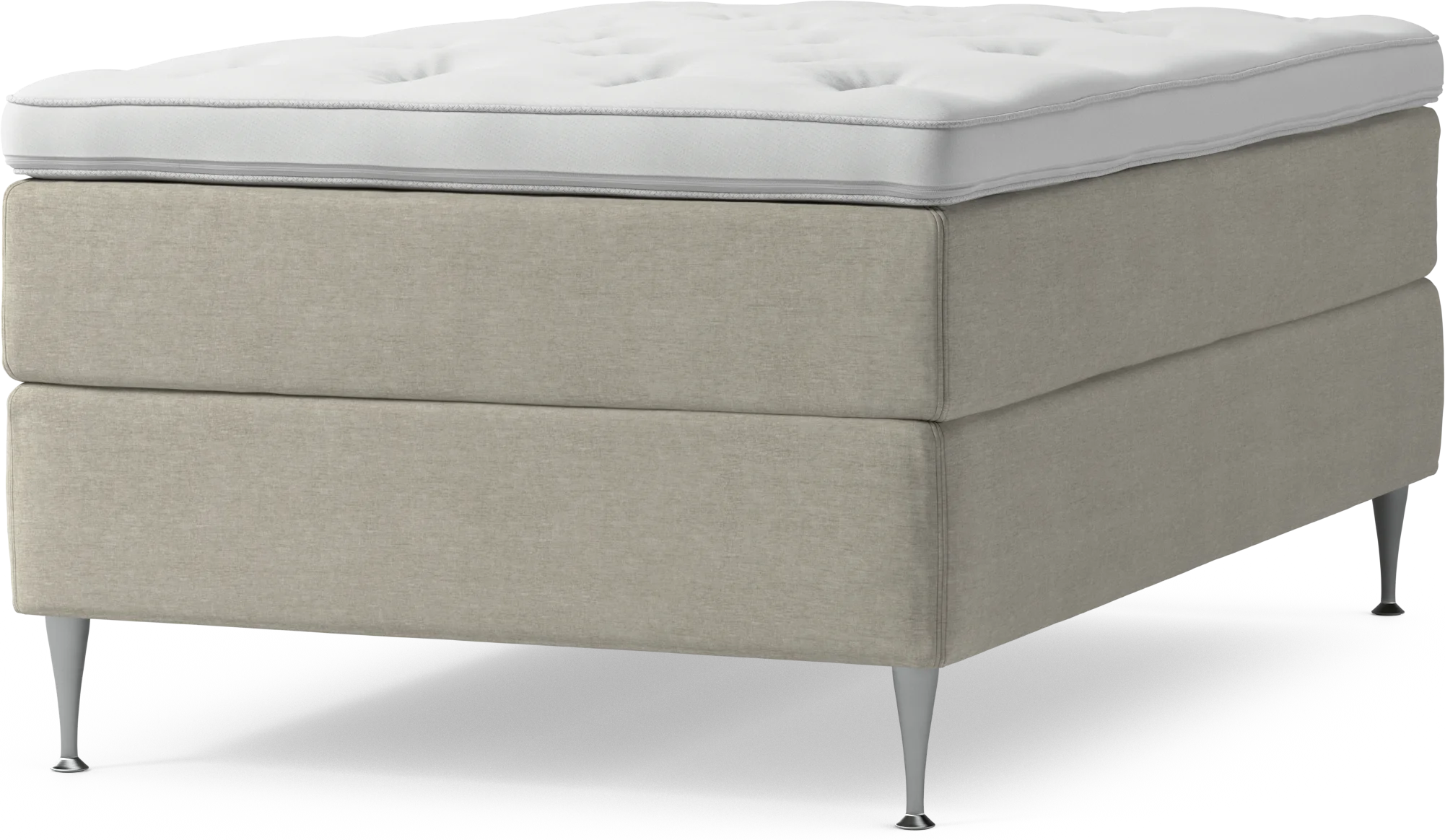Delux Dream Kontinentalsäng, enkelsäng 120 cm med bäddmadrass och sängben pEcWd