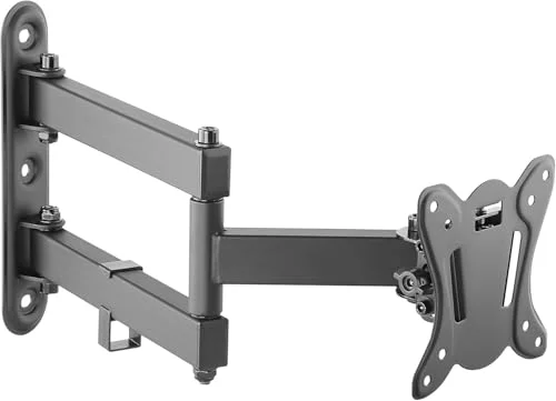 RICOO Monitor Väggfäste Pivotable Tiltable (S7311) Universell skärmhållare för 13 27 tum (upp till 30 kg, Max VESA 100x100) TV PC datorupphängning roterbar 4260201866607