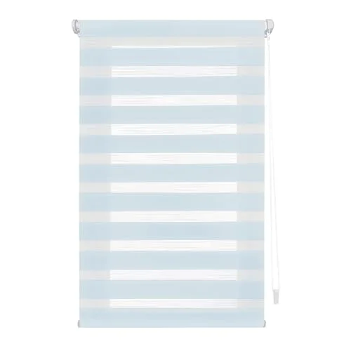 INTERBLIND rullgardin för natt och dag utan verktyg EasyFix storlek 82 x 180 cm bredd höjd borrstorlek tyg 79 175 himmelsk 8434363574090