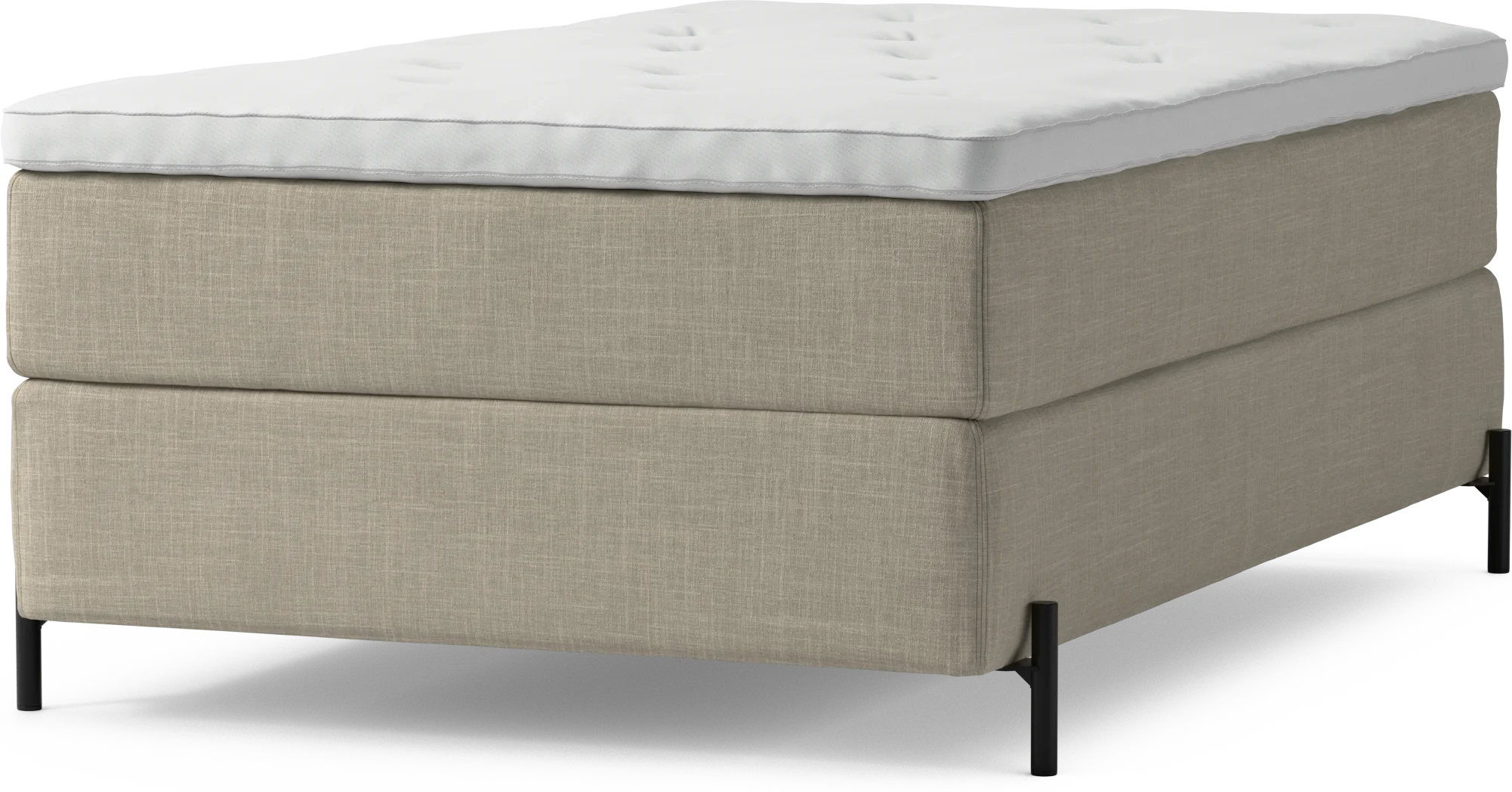 Delux Dream Kontinentalsäng, enkelsäng 120 cm med bäddmadrass och sängben tlUVd