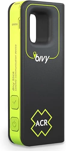 ACR Bivy Stick Satellite Communicator global tvåvägstextmeddelanden, GPS spårning, kartor och navigering, nödsituation, väderrapporter platsdelning, kompatibel app 791659046012