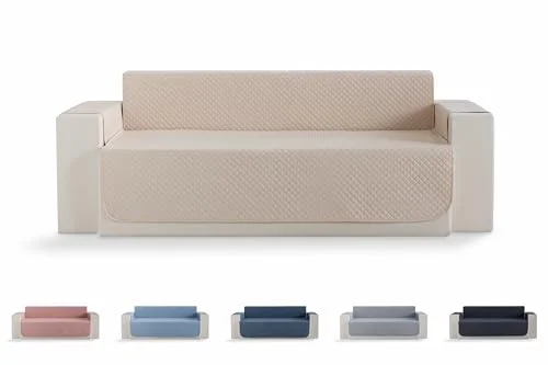Todocama Sofföverdrag, sits, sofföverdrag i romben, andas, lätt att rengöra, (Beig sand, 3 sits soffa) 8435439016865